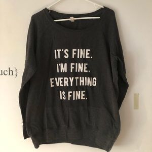 Light sweatshirt/heavy shirt